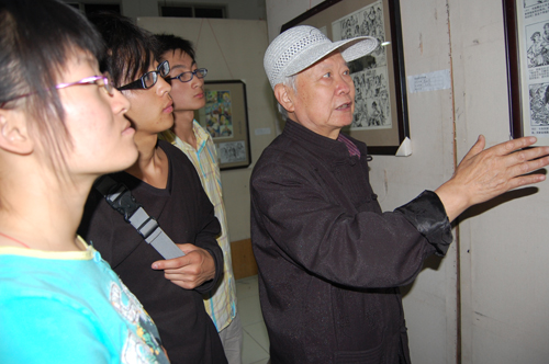 著名画家高先贵先生莅临我院举办作品展